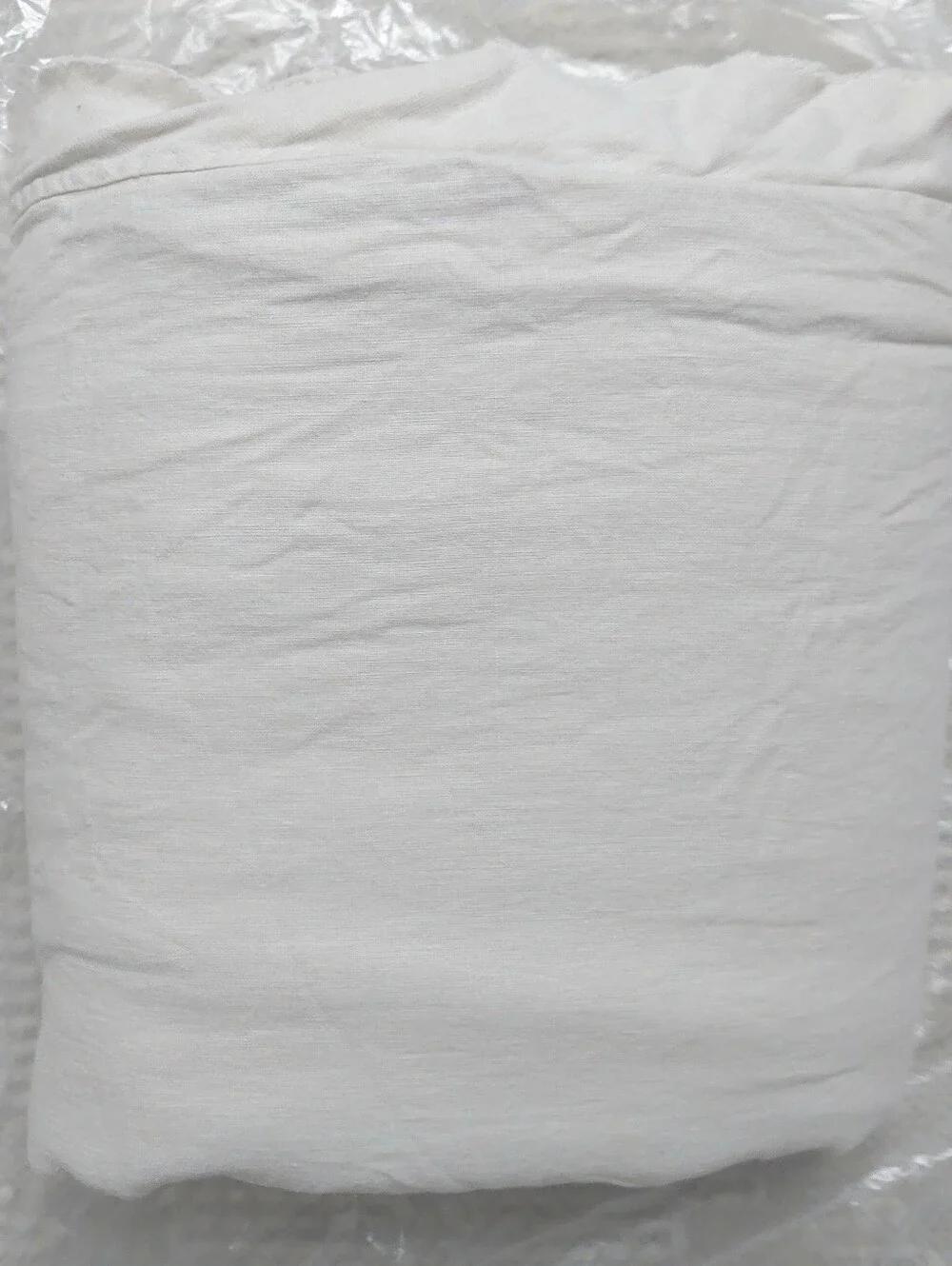 Quince European Linen Sand Flange Duvet Cover! Sz. Full/ Queen! (422)